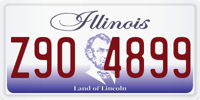 IL license plate Z904899