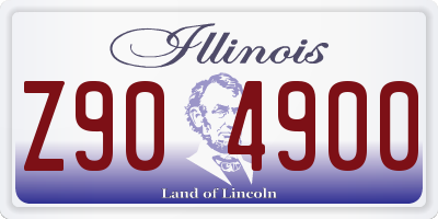 IL license plate Z904900
