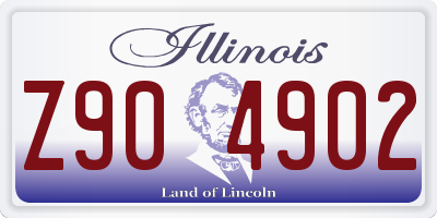 IL license plate Z904902