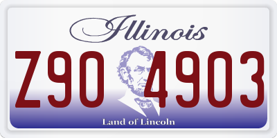 IL license plate Z904903