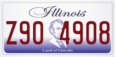 IL license plate Z904908
