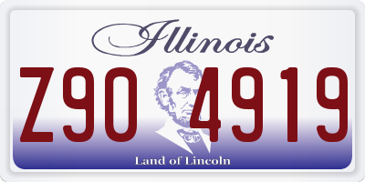 IL license plate Z904919