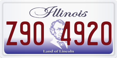 IL license plate Z904920