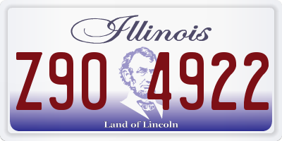 IL license plate Z904922