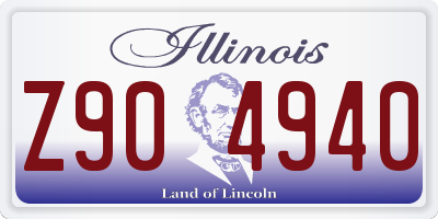 IL license plate Z904940