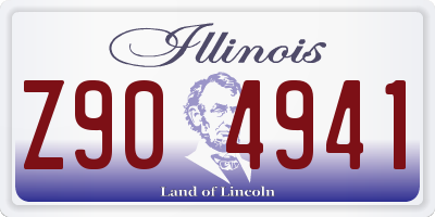 IL license plate Z904941