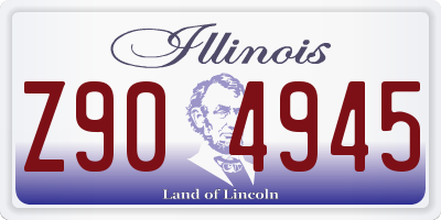 IL license plate Z904945