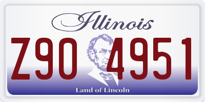 IL license plate Z904951