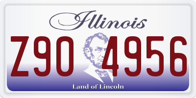 IL license plate Z904956