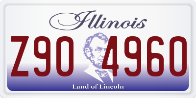 IL license plate Z904960