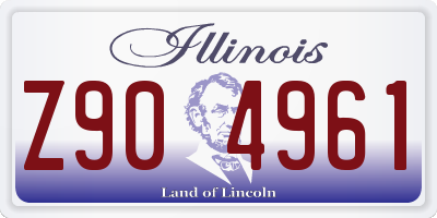 IL license plate Z904961