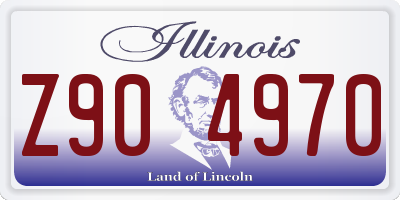 IL license plate Z904970