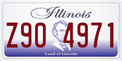 IL license plate Z904971