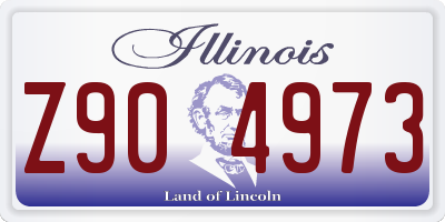 IL license plate Z904973