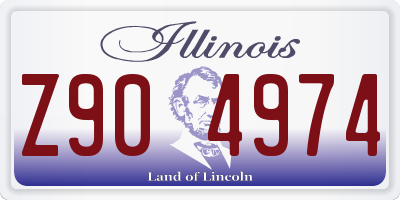 IL license plate Z904974