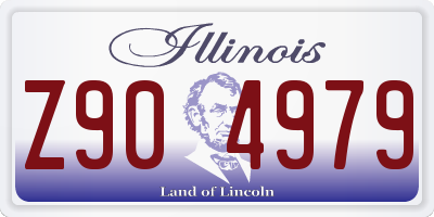 IL license plate Z904979