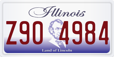 IL license plate Z904984