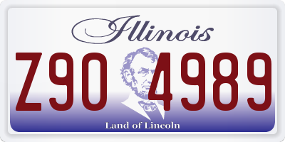 IL license plate Z904989