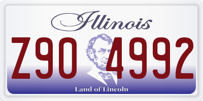 IL license plate Z904992