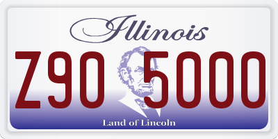 IL license plate Z905000