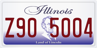 IL license plate Z905004