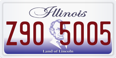 IL license plate Z905005