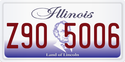 IL license plate Z905006