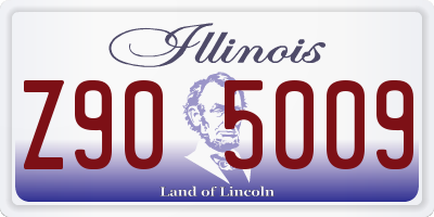 IL license plate Z905009