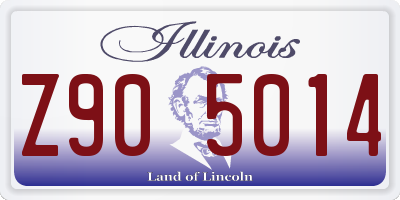 IL license plate Z905014