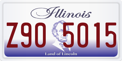 IL license plate Z905015