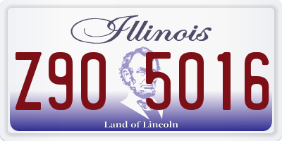 IL license plate Z905016