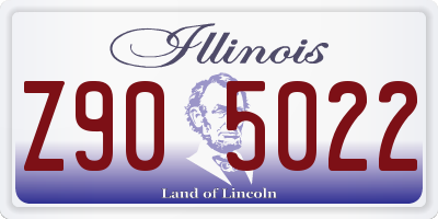 IL license plate Z905022