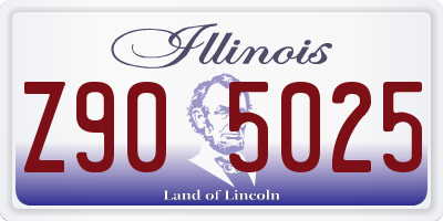 IL license plate Z905025