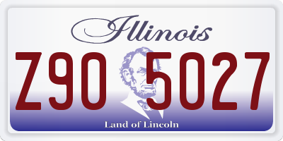 IL license plate Z905027