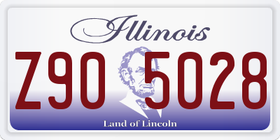 IL license plate Z905028