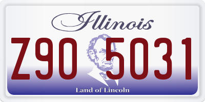 IL license plate Z905031