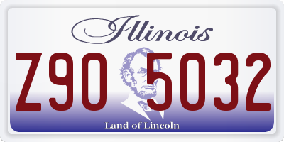 IL license plate Z905032