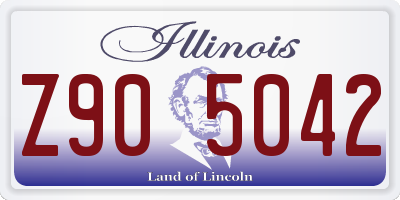 IL license plate Z905042