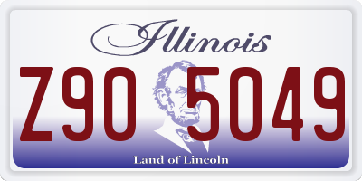 IL license plate Z905049