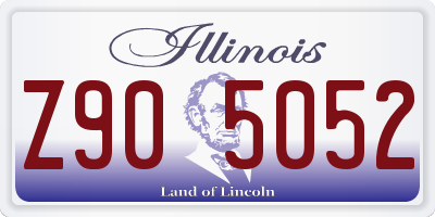 IL license plate Z905052