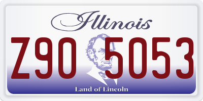 IL license plate Z905053