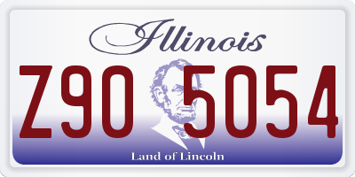 IL license plate Z905054