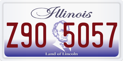 IL license plate Z905057