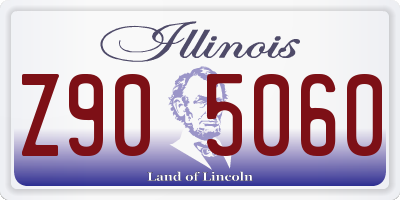 IL license plate Z905060