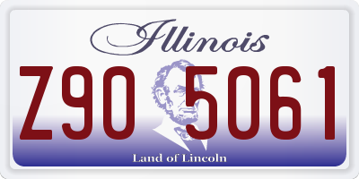 IL license plate Z905061