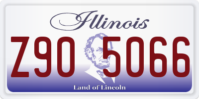 IL license plate Z905066