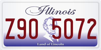 IL license plate Z905072