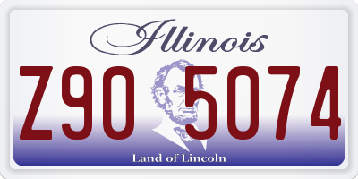 IL license plate Z905074
