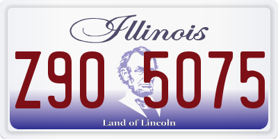 IL license plate Z905075
