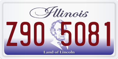 IL license plate Z905081